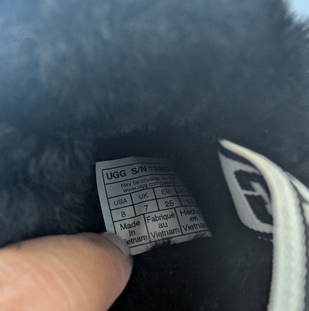 UGG Fluff Yeah Slide Slippers in Black - Size 8T - Picture 4 of 6